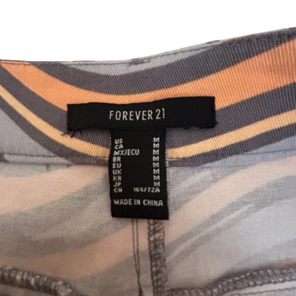 Forever 21 Women’s Allover Abstract Crop Top & Matching Pants Orange Swirls M - Picture 16 of 16